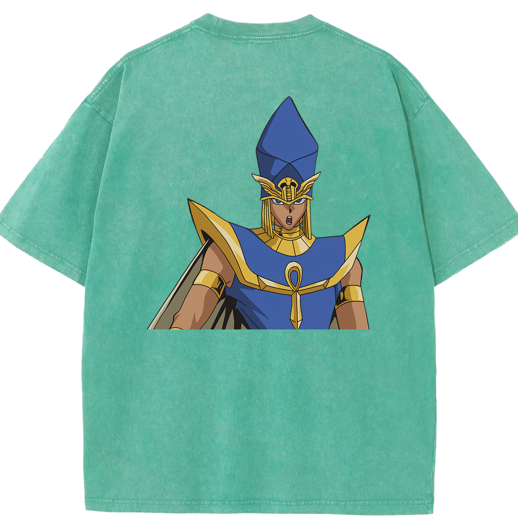 （画像用） 遊☆戯☆王 Yu-Gi-Oh! 綿100% ヴィンテージ風 半袖Tシャツ（背面プリント）